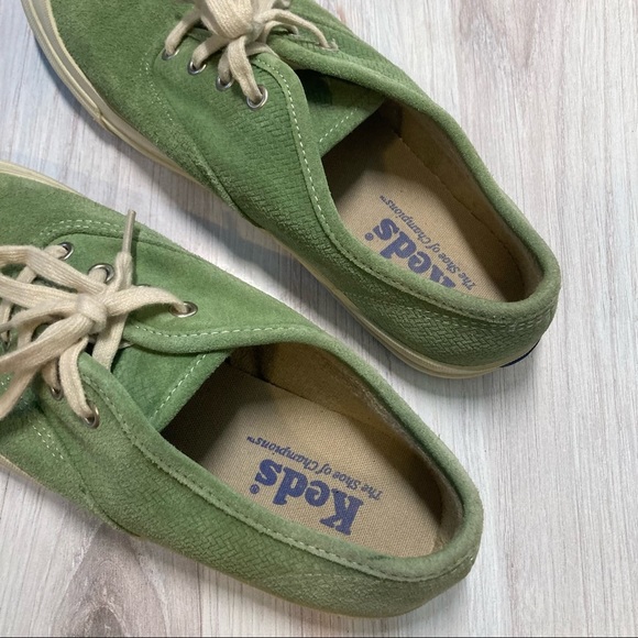 Keds textured Suede Green Sneakers size 8 1/2 - Picture 9 of 9